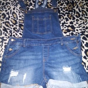 Overall shorts
